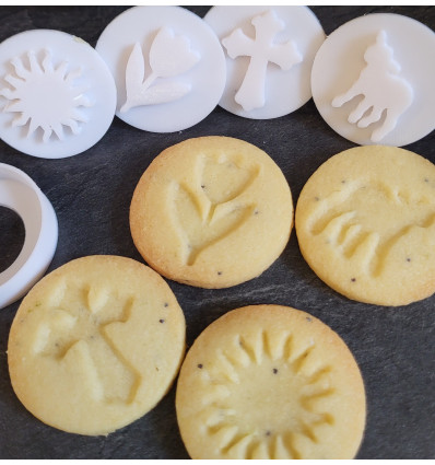 5 mini Emporte-pièces à sablés "Pâques 1"
