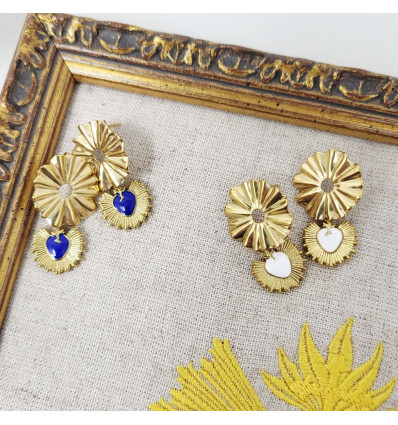 Boucles d'oreilles Sacré-Cœur "Paray"