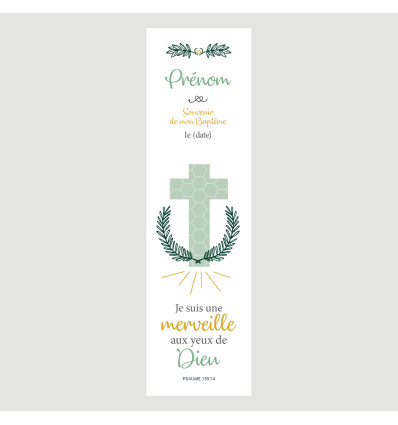 Signet personnalisable Baptême Amande