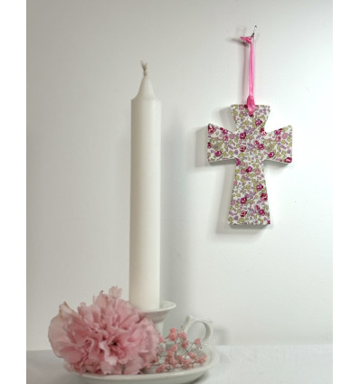 Croix Liberty Eloïse rose - décors