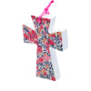 Croix Liberty Wiltshire corail et rose - profil