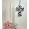 Croix Liberty Wiltshire rose et bleu - décors