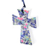 Croix Liberty Wiltshire rose et bleu - profil