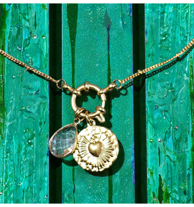 Collier “Larme de Lumière & Cœur Sacré”