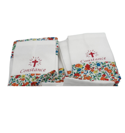 Sachet de dragées bicolore - PRENOM SEUL