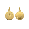 Médaille Saint Jacques de Compostelle Plaqué Or 18 carats – 18 mm
