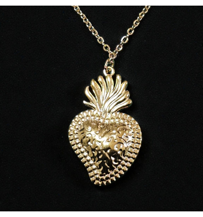 Collier Cœur Flamboyant de Dévotion