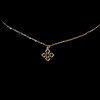 Collier Croix Trèfle d’Or