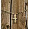 Collier Croix Torsadée d’Or