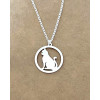 Pendentif Chat Assis