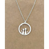 Pendentif 2 chats Lune ou Soleil