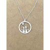 Pendentif 2 chats Lune ou Soleil