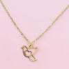 Collier Oiseau Cœur d’Or