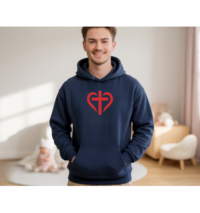 Sweat Croix & Cœur d’Amour