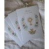 Carte hostensoir & colombe "Jésus je vous aime" - lot de 10