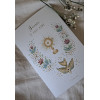 Carte hostensoir & colombe "Jésus je vous aime" - lot de 10