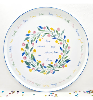 Plat Couronne florale  AF Création à la Française 