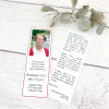 Signets marque pages Memento, Carte In Memoriam