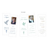 Signets marque pages Memento, Carte In Memoriam