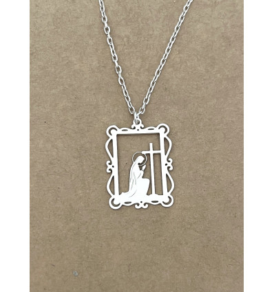 Pendentif Vierge et Croix