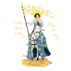 Carte Sainte Jeanne d'Arc Patronne de la France