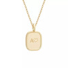 Collier médaille personnalisable plaqué or
