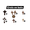 Chapelet catholique en bois, fait main et personnalisable : couleurs, médaille, croix et prénoms.