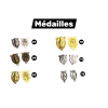 Chapelet catholique en bois, fait main et personnalisable : couleurs, médaille, croix et prénoms.
