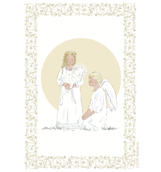 Signet Avec mon bon ange - fille blonde