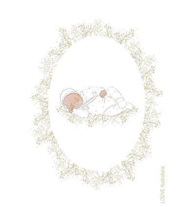 Signet baptême - couronne dorée