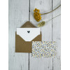 Set de 6 mini cartes Coeur avec enveloppes