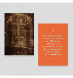 Carte Saint Suaire / Jean 3,16
