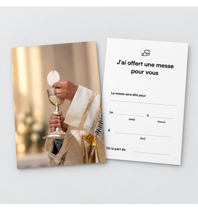 Offrande de Messe - Lot de 50 cartes