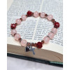 Bracelet dizainier Sainte Thérèse avec perles en forme de roses (fait main en France)