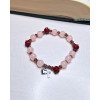 Bracelet dizainier Sainte Thérèse avec perles en forme de roses (fait main en France)