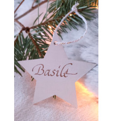 Etoile calligraphiée personnalisée