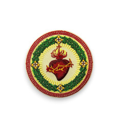 Patch Sacré Coeur de Jésus rond