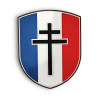 Ecusson Croix de Lorraine PVC