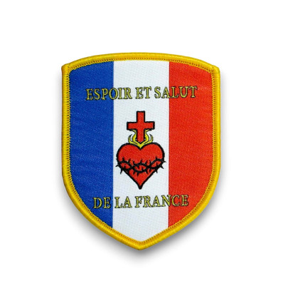 Écusson Espoir et Salut de la France tissé