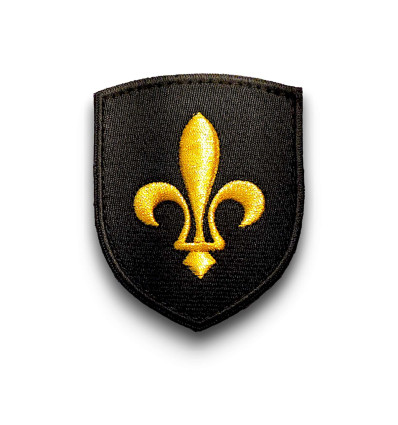 Ecusson patch Fleur de Lys d’or