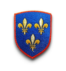 Ecusson Royaume de France brodé Rouge