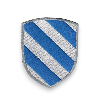 Ecusson Coticé d’azur et d’argent