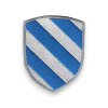 Ecusson Coticé d’azur et d’argent