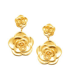 Boucles d'oreilles Sainte Thérèse - Bijoux du Dimanche - Acier inoxaydable