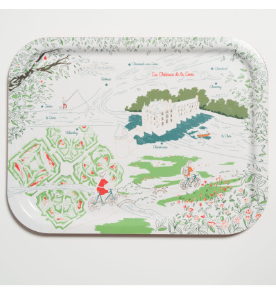 Plateau-Rectangulaire-37x28-Chateaux-Loire-Ours-Blanc-Paris
