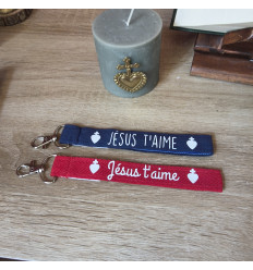 Porte-clés Jésus t'aime