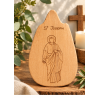 Icône Pyrogravée de Saint Joseph