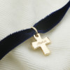 Velours – Bracelet Croix personnalisée