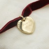 Au fil de velours – Bracelet Cœur personnalisé