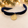 Au fil de velours – Bracelet Médaille Ange Raphaël